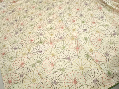平和屋着物■上質な小紋　菊尽くし　正絹　逸品　DABH8873qa