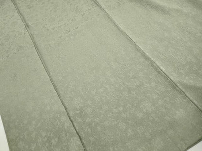 平和屋着物■上質な色無地　花唐草文　柳茶色　正絹　逸品　DABH8874qa