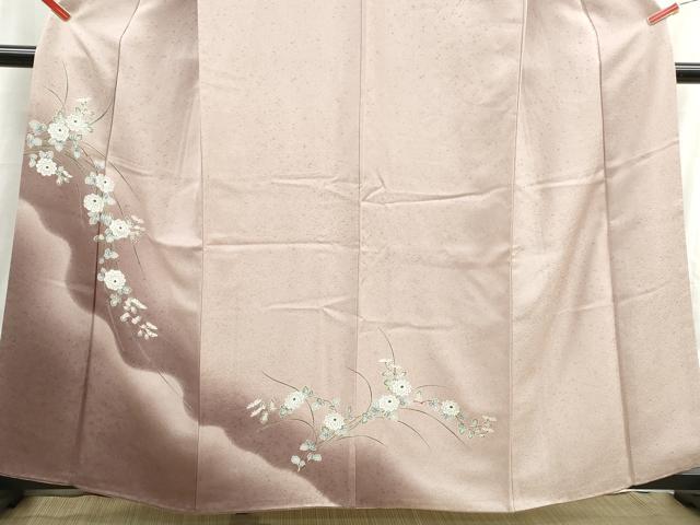 平和屋着物■訪問着　草花文　暈し染め　正絹　逸品　DABH8875qa