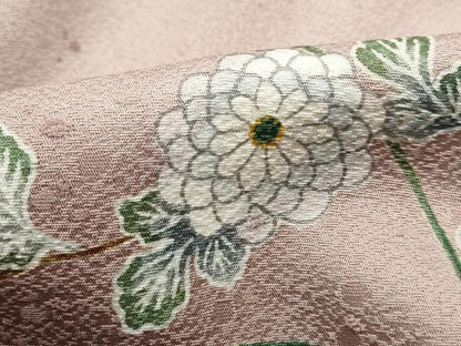 平和屋着物■訪問着　草花文　暈し染め　正絹　逸品　DABH8875qa