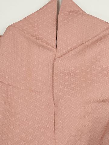平和屋着物■上質な色無地　網目地紋　宍色　正絹　逸品　DABH8878qa