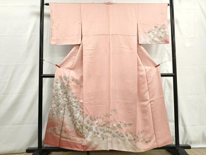 平和屋着物■訪問着　立波枝花文　暈し染め　金銀彩　正絹　逸品　DABH8887qa