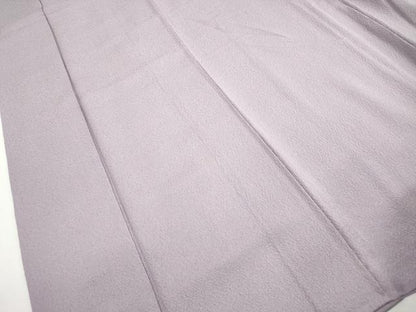 平和屋着物■上質な色無地　霞地紋　白藤色　正絹　逸品　DABH8889qa