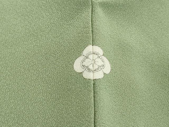 平和屋着物■上質な色無地　苗色　正絹　逸品　DABH8890qa
