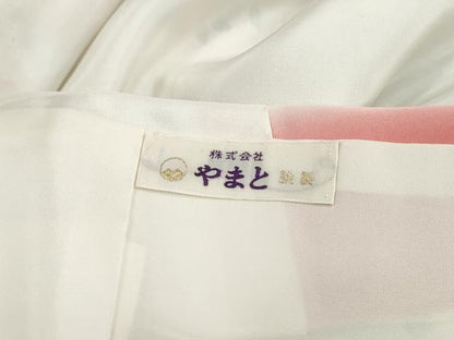 平和屋着物■上質な小紋　霞花蝶文　暈し染め　金彩　やまと誂製　正絹　逸品　DABH8891qa