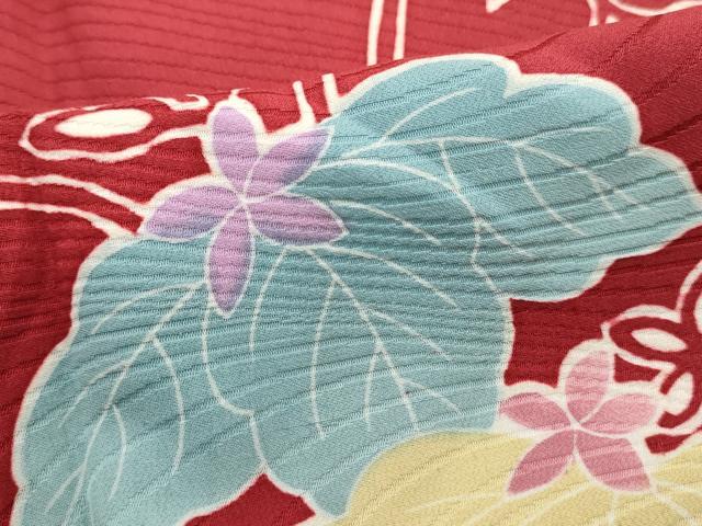 平和屋着物■上質な小紋　桐唐草文　正絹　逸品　DABH8892qa