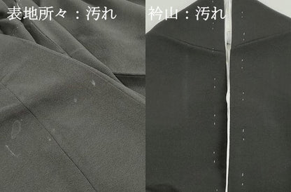 平和屋着物■豪黒留袖　扇面飛鶴花松文　船　金銀彩　正絹　逸品　DABH8895qa