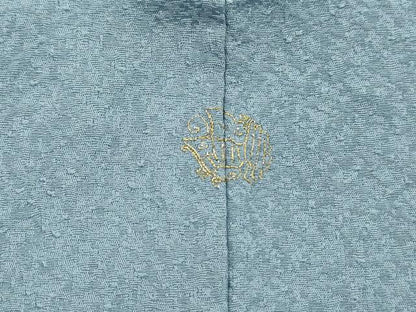 平和屋着物■本草木染作家　瑞寶　色無地　白藍色　正絹　逸品　DABH8898qa