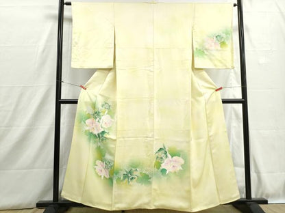 平和屋着物■訪問着　霞草花文　暈し染め　正絹　逸品　DABH8899qa