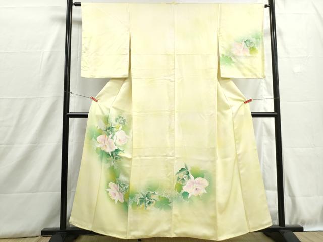 平和屋着物■訪問着　霞草花文　暈し染め　正絹　逸品　DABH8899qa