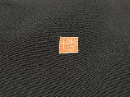 平和屋着物■豪華黒留袖　作家物　人物渡橋風景文　金銀彩　正絹　逸品　DABH8900qa