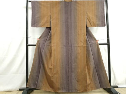 平和屋着物■上質な紬　霞間道　暈し染め　正絹　逸品　DABH8903qa