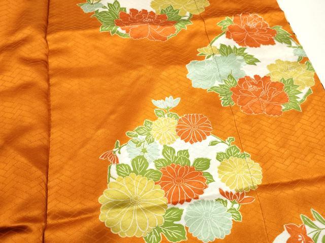 平和屋着物■豪華振袖　駒刺繍　天井花丸文　金彩　正絹　逸品　DABH8904qa