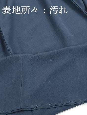 平和屋着物■上質な色無地　濃藍色　正絹　逸品　DABH8907qa