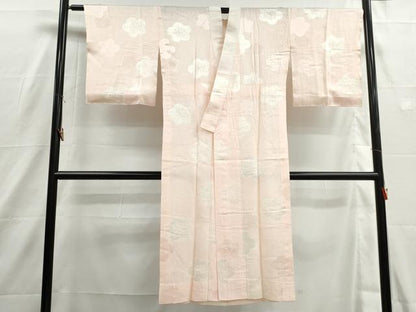 平和屋着物■長襦袢　無双仕立て　絞り　舞梅文　正絹　逸品　DABH8910qa