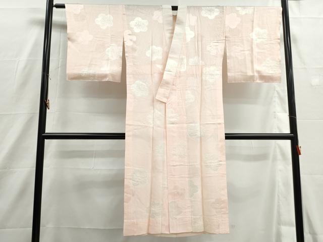 平和屋着物■長襦袢　無双仕立て　絞り　舞梅文　正絹　逸品　DABH8910qa