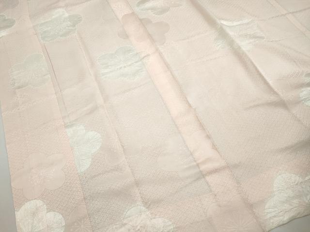 平和屋着物■長襦袢　無双仕立て　絞り　舞梅文　正絹　逸品　DABH8910qa