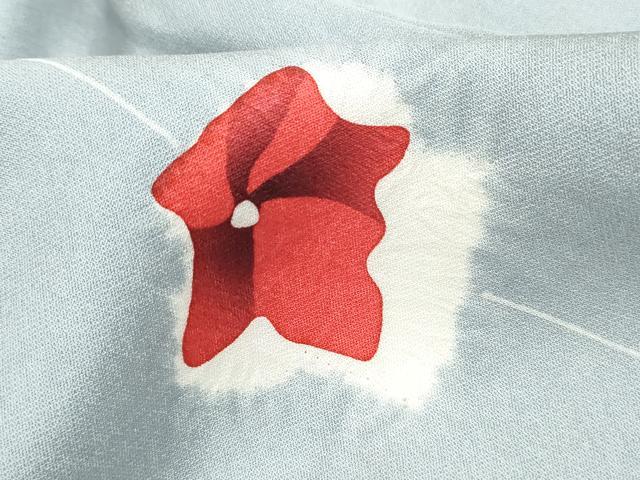 平和屋着物■上質な小紋　絞り　枝花文　正絹　逸品　DABH8911qa