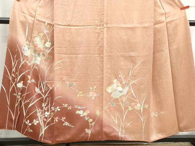 平和屋着物■訪問着　花鼓文　暈し染め　金彩　正絹　逸品　DABH8914qa