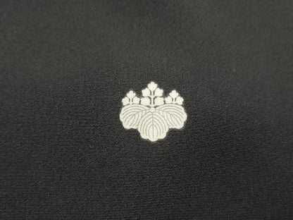 平和屋着物■豪華黒留袖　渡橋浜松文　金銀彩　正絹　逸品　DABH8928qa