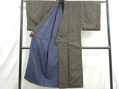 平和屋着物■男性　紬　霞文　正絹　逸品　DABH8930qa