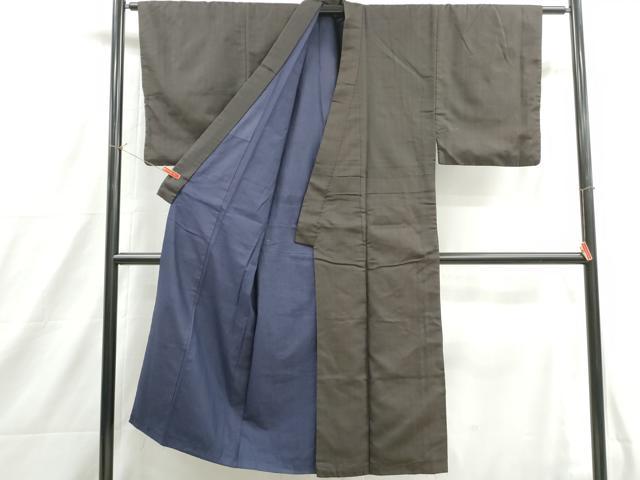平和屋着物■男性　紬　霞文　正絹　逸品　DABH8930qa