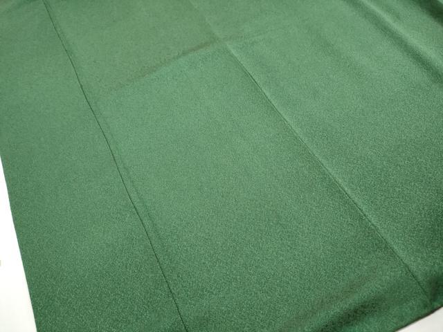 平和屋着物■上質な色無地　千歳緑色　正絹　逸品　DABH8931qa