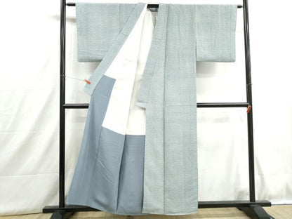 平和屋着物■上質な小紋　花丸文　正絹　逸品　DABH8938qa