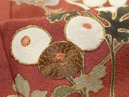平和屋着物■訪問着　駒刺繍　流水枝松文　金彩　正絹　逸品　DABH8941qa