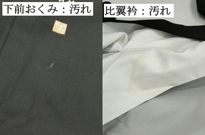 平和屋着物■谷崎潤一郎の世界　黒留袖　刺繍　貝桶花車文　暈し染め　金彩　ロング丈　正絹　逸品　DABH8943qa