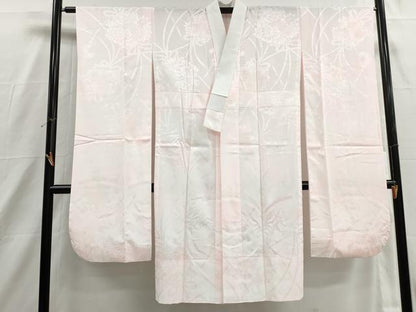 平和屋着物■振袖用長襦袢　無双仕立て　草花地紋　牡丹　暈し染め　洗える着物　DABH8944qa