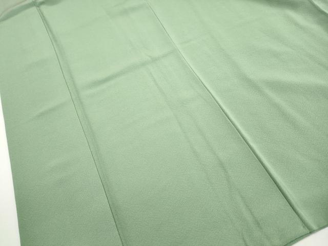平和屋着物■上質な色無地　霞地紋　柳色　正絹　逸品　DABH8954qa