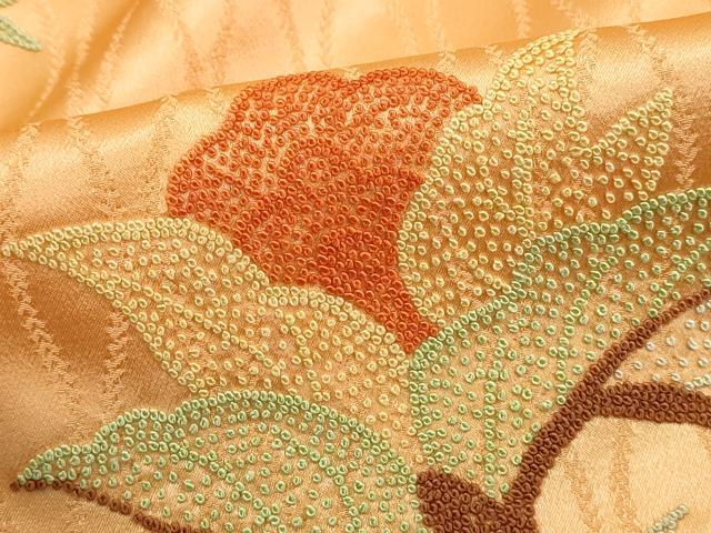 平和屋着物■中国三大刺繍　相良刺繍　総刺繍　色留訪問着　立涌更紗花文　正絹　逸品　DABH8955qa