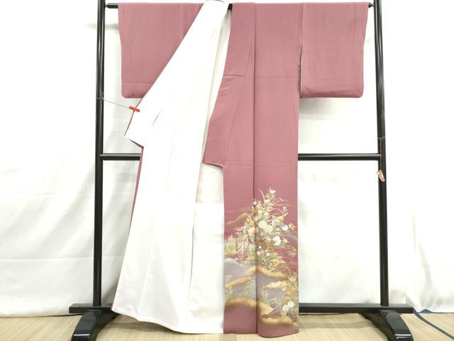 平和屋着物■豪華色留袖　重ね雲花車文　暈し染め　金彩　正絹　逸品　DABH8968qa