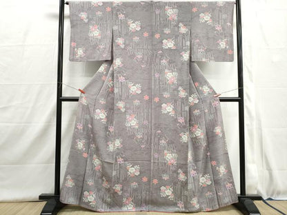 平和屋着物■上質な小紋　辻が花　正絹　逸品　DABH8971qa