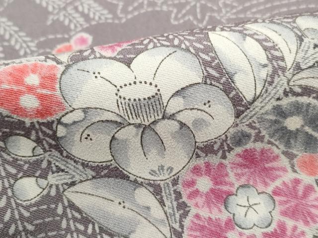 平和屋着物■上質な小紋　辻が花　正絹　逸品　DABH8971qa