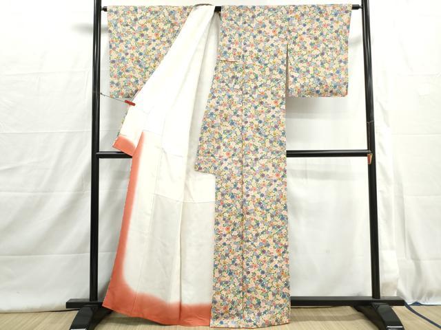平和屋着物■上質な小紋　菊尽くし文　正絹　逸品　DABH8975qa