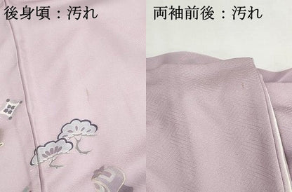 平和屋着物■豪華色留袖　飛鶴花車文　金銀彩　正絹　逸品　DABH8976qa