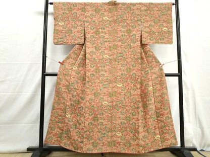 平和屋着物■上質な小紋　花鳥丸文　鳳凰　正絹　逸品　DABH8986qa