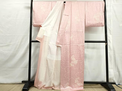 平和屋着物■上質な小紋　総絞り　蔦の葉文　正絹　逸品　DABH8991qa