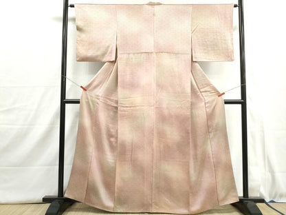 平和屋着物■上質な小紋　霞青海波地紋　暈し染め　正絹　逸品　DABH8998qa