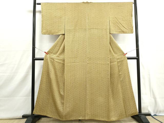 平和屋着物■上質な小紋　毘沙門亀甲文　正絹　逸品　DABH8999qa