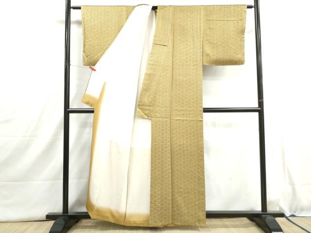 平和屋着物■上質な小紋　毘沙門亀甲文　正絹　逸品　DABH8999qa