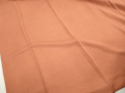 平和屋着物■本草木染作家　瑞寶　色無地　霞地紋　東雲色　正絹　逸品　DABH9000qa