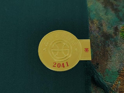 平和屋着物▼西陣　六通柄袋帯　鶴亀　金銀糸　引箔　証紙付き　正絹　逸品　未使用　DABH9005ps