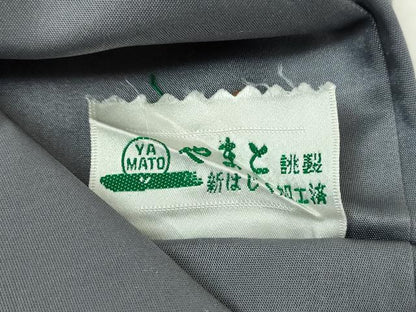 平和屋着物▼九寸名古屋帯　総刺繍　七宝花鳥文　金糸　やまと誂製　正絹　逸品　DABH9042ps