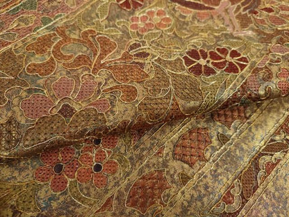 平和屋着物▼中国三大刺繍　スワトウ刺繍　汕頭刺繍　総刺繍　太鼓柄袋帯　駒刺繍　鳳凰花文　金糸　引箔　正絹　逸品　DABH9059ps