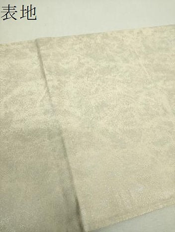 平和屋着物▼太鼓柄袋帯　総刺繍　霞花鳥文　金銀糸　引箔　正絹　逸品　DABH9071ps