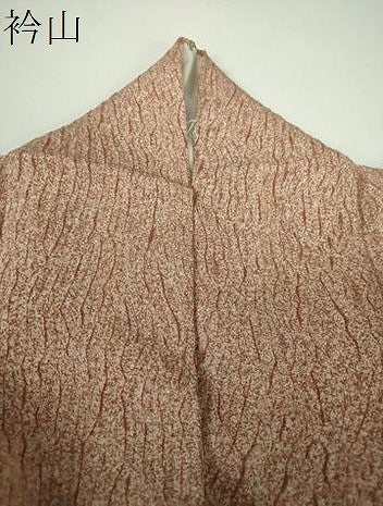 平和屋着物●訪問着　杢目絞り　刺繍　草花文　金彩　正絹　逸品　DABH9083ps