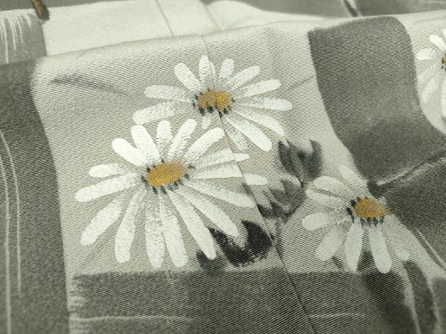 平和屋着物●訪問着　作家物　手描き　竹垣花文　暈し染め　金彩　正絹　逸品　未使用　DABH9088ps